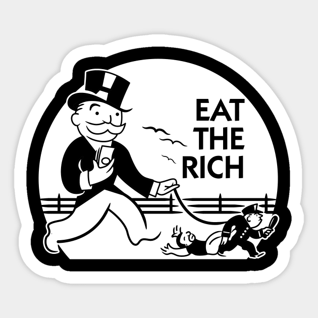 Eat The Rich Sticker by dann